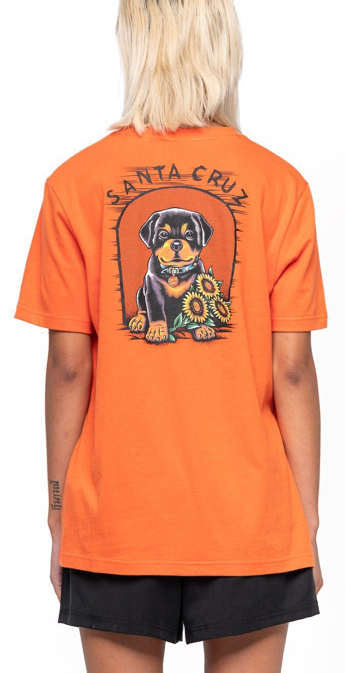  Santa Cruz T-shirt W Dressen Dog Burnt Red Donna - 1