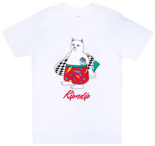  Ripndip T-shirt Surf Break White Uomo Bianco