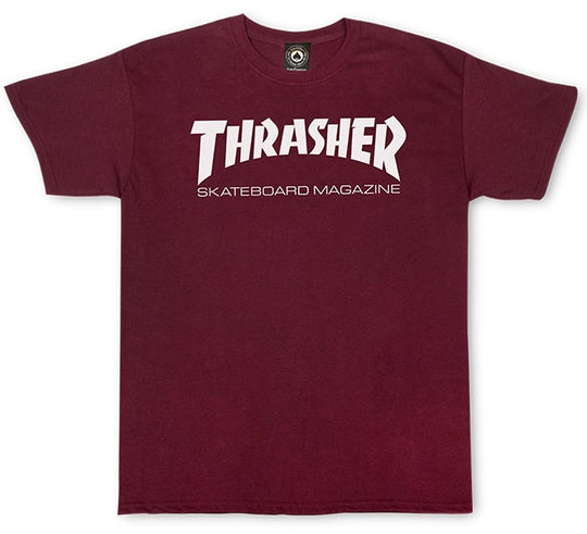  Thrasher T-shirt Skatemag Maroon Uomo Rosso
