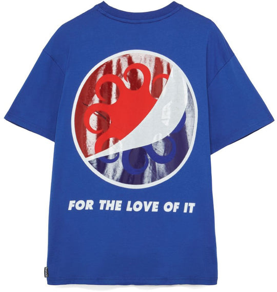  Octopus T-shirt Pepsi Logo Tee Electroblu Uomo