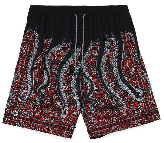  Octopus Short Bandana Boardshort Black Uomo Nero