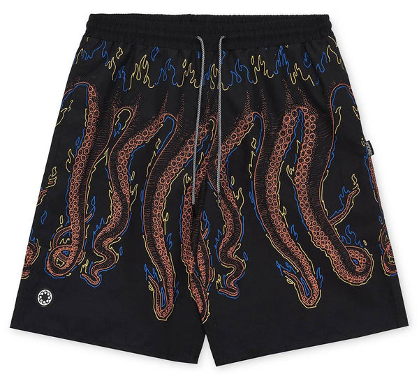 Octopus short More Fire Boardshort black