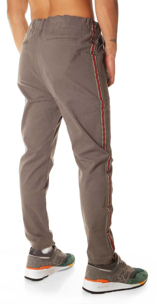  The Silted Company Pantaloni Coffin Side Stripe Mud Uomo Grigio