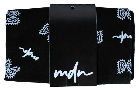  Mdn Bandana Paisley Logo Black Unisex Nero