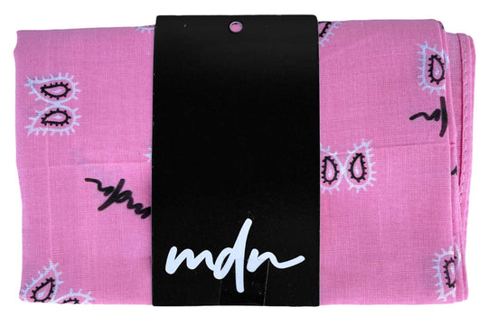  Mdn Bandana Paisley Logo Pink Unisex Rosa