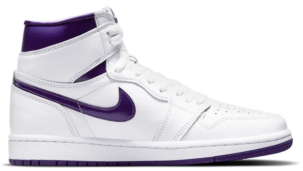  Jordan 1 Retro High Court Purple Shoes W White Donna - 1