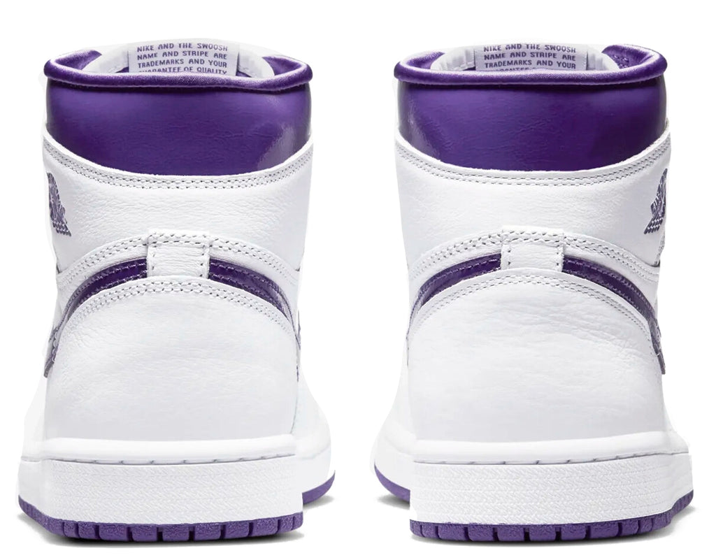 Jordan 1 Retro High Court Purple Shoes W White Donna - 4