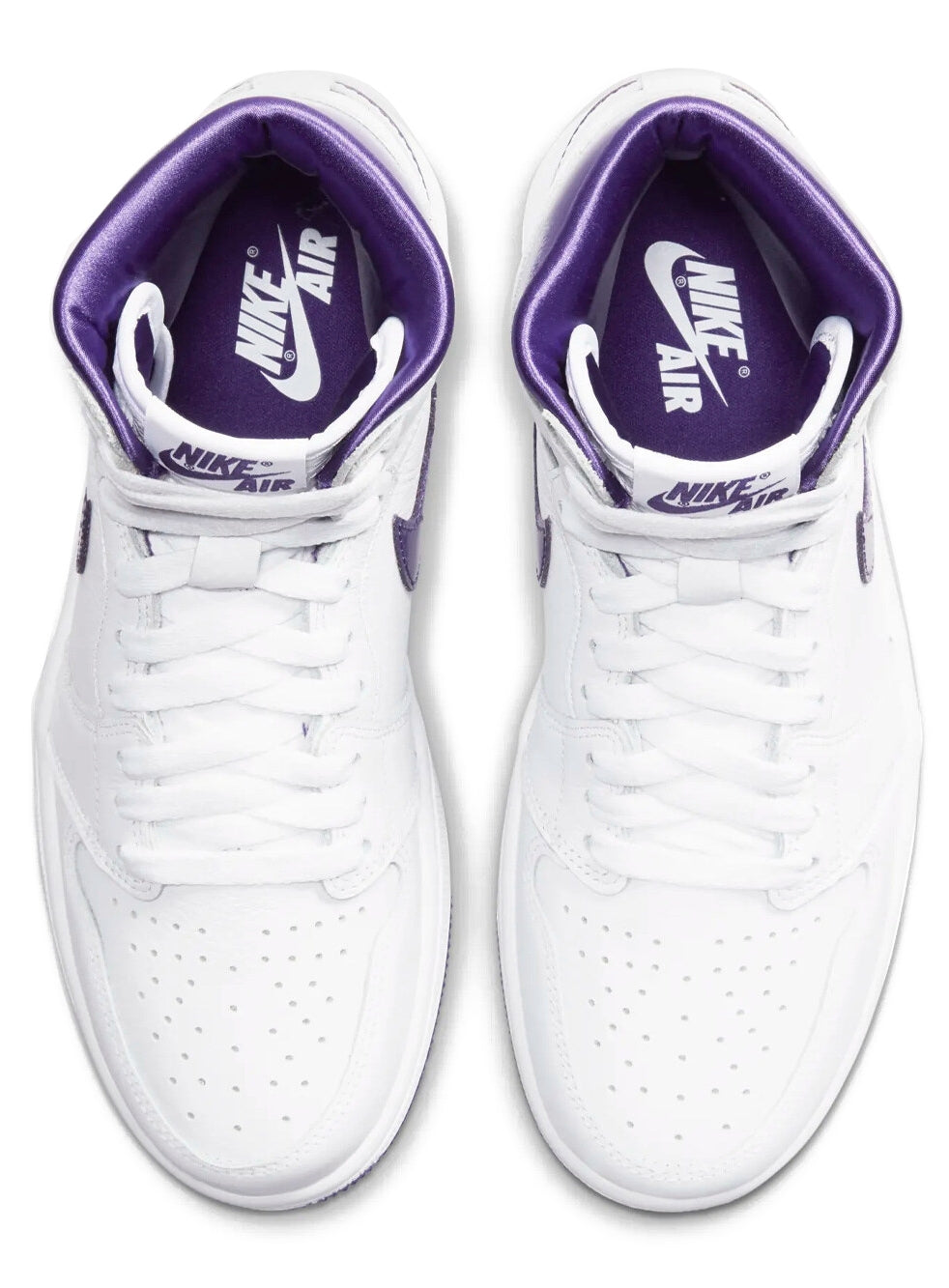  Jordan 1 Retro High Court Purple Shoes W White Donna - 5