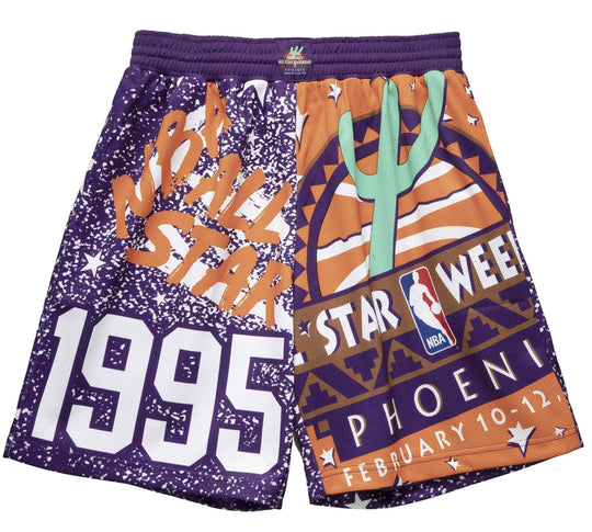  Mitchell & Ness Short Nba All Star Phoenix Mesh 95 Mitchell E Ness Uomo Viola