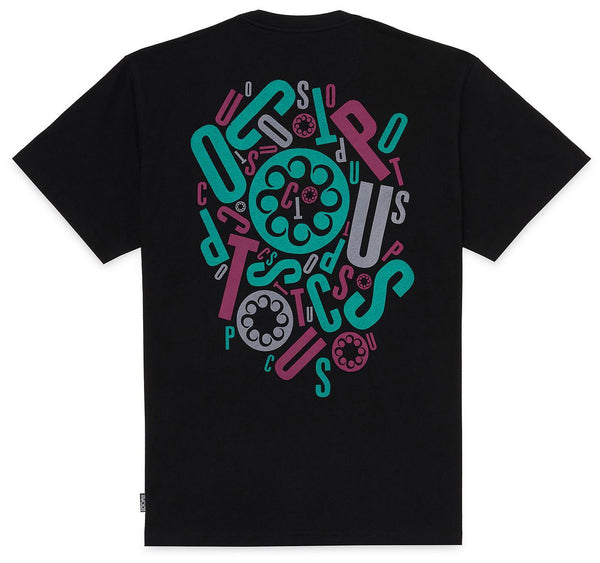 Octopus t-shirt Letterz Logo tee black