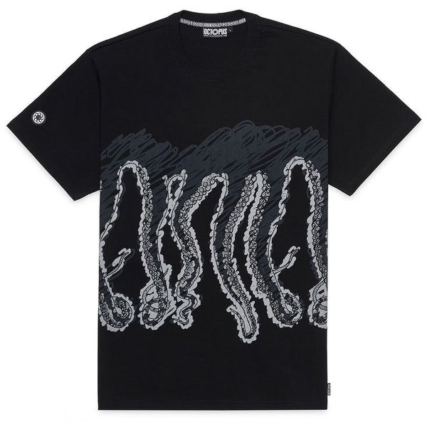 Octopus t-shirt Draft tee black