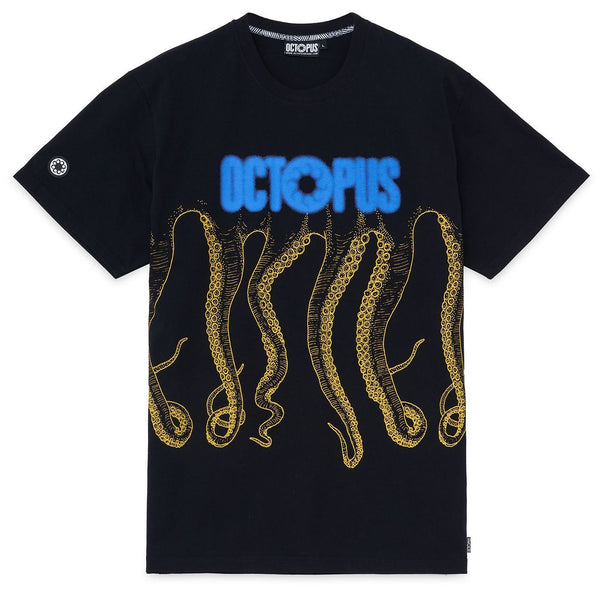 Octopus t-shirt Blurred tee black