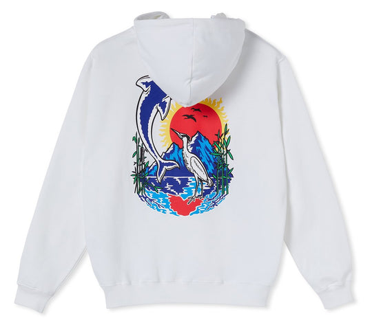  Polar Skate Co. Felpa Mt. Fuji Hoodie White Uomo Bianco