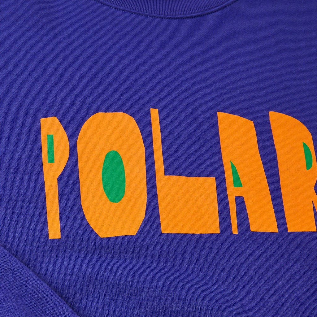  Polar Skate Co. Felpa Cut Logo Crewneck Purple Uomo - 3
