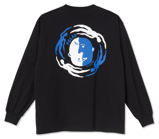  Polar Skate Co. T-shirt Ls Circle Of Life Black Uomo Nero