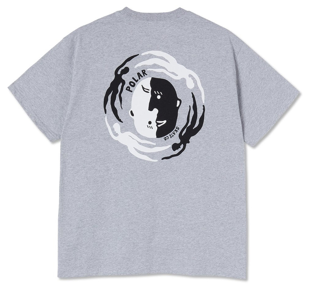  Polar Skate Co. T-shirt Circle Of Life Tee Sport Grey Uomo - 1
