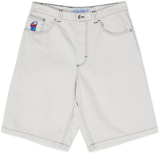  Polar Skate Co. Short Big Boy Washed White Uomo Bianco