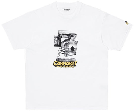  Carhartt Wip T-shirt S/s Exped Tee White Uomo Bianco