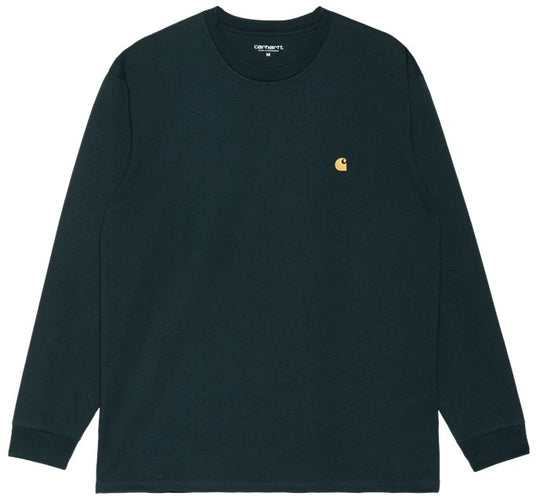 Carhartt Wip T-shirt L/s Chase Tee Frasier Gold Uomo Oro