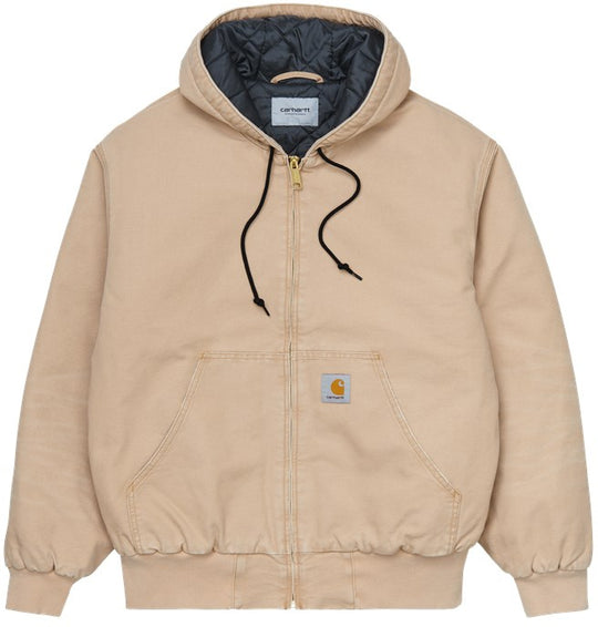  Carhartt Wip Giacca Og Active Jacket Dusty H Brown Aged Canvas Uomo Marrone