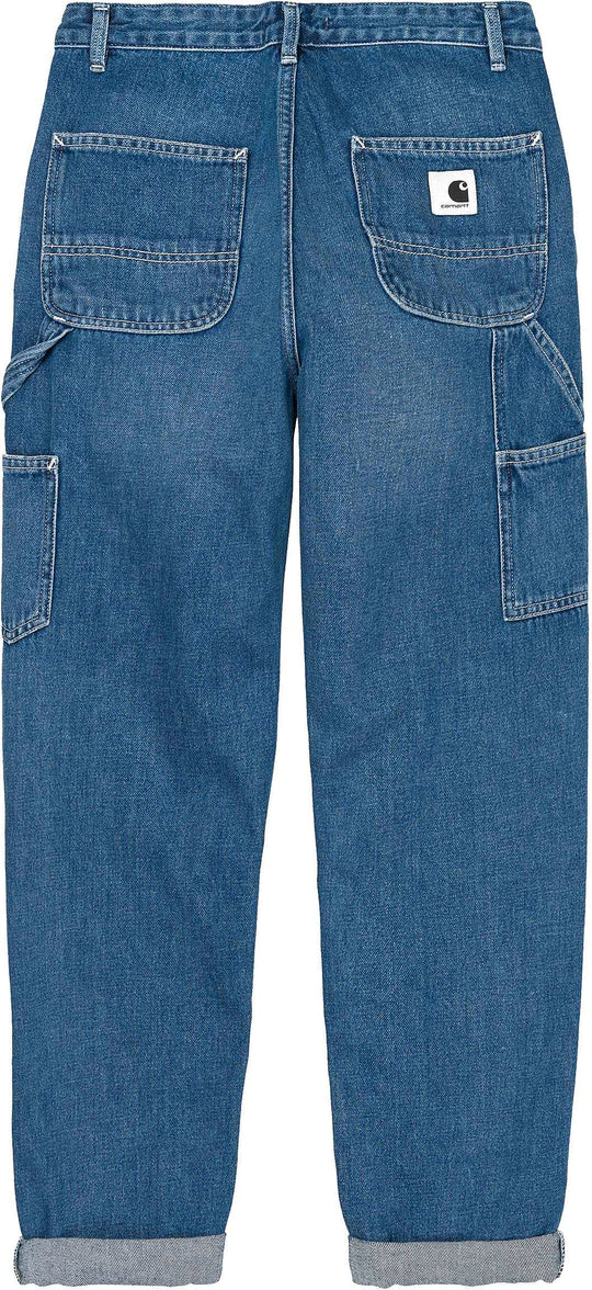  Carhartt Wip Pantaloni W' Pierce Pant Jeans Blue Dark Stone Washed Donna