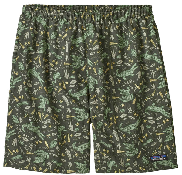 Patagonia costume Men's Baggies™ Longs 7”alligators and bullfrogs kale green