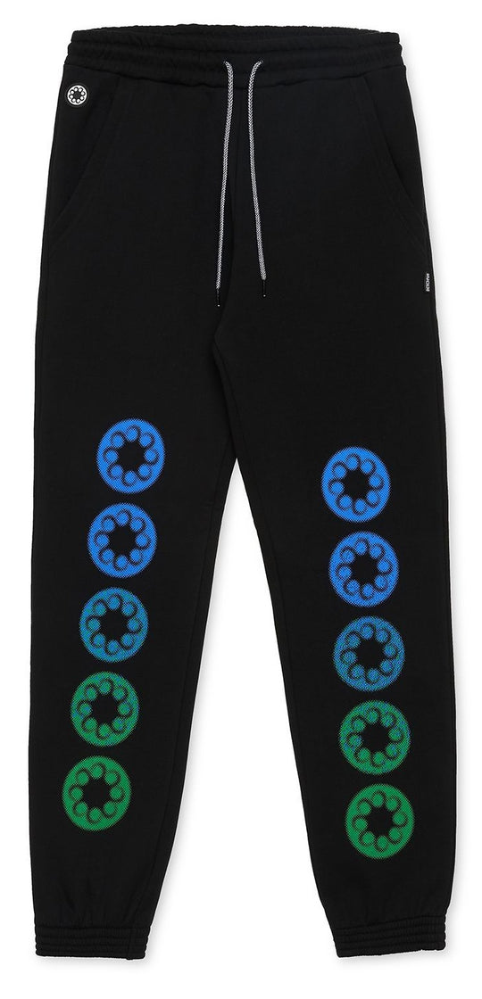  Octopus Pantaloni Blurred Sweatpant Black Uomo Nero