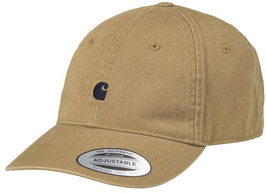  Carhartt Wip Cappello Madison Logo Cap Leather Dark Navy Uomo Marrone