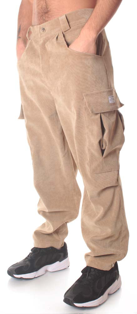  The Silted Company Pantaloni Rookie Cargo Corduroy Beige Uomo