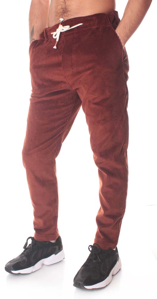  The Silted Company Pantaloni Coffin Corduroy Rust Uomo Rosso