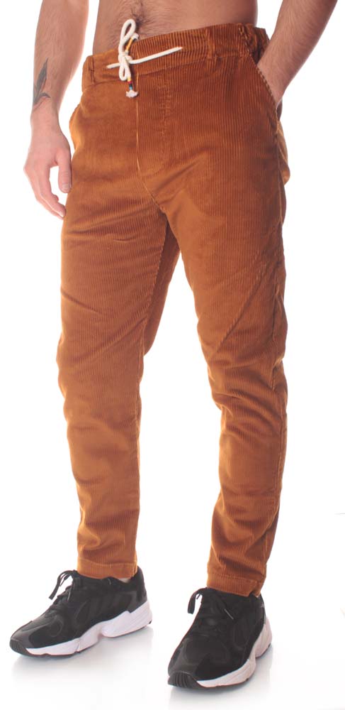 The Silted Company pantaloni Coffin Corduroy mustard