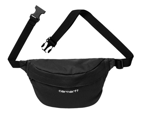  Carhartt Wip Marsupio Payton Hip Bag Black White Uomo Nero
