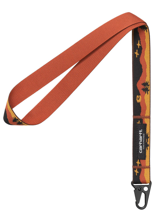  Carhartt Wip Portachiavi Summit Keychain Summit Jacquard Copperton Uomo Marrone