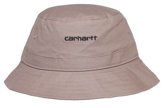  Carhartt Wip Cappello Script Bucket Hat Earthy Pink Black Uomo Rosa