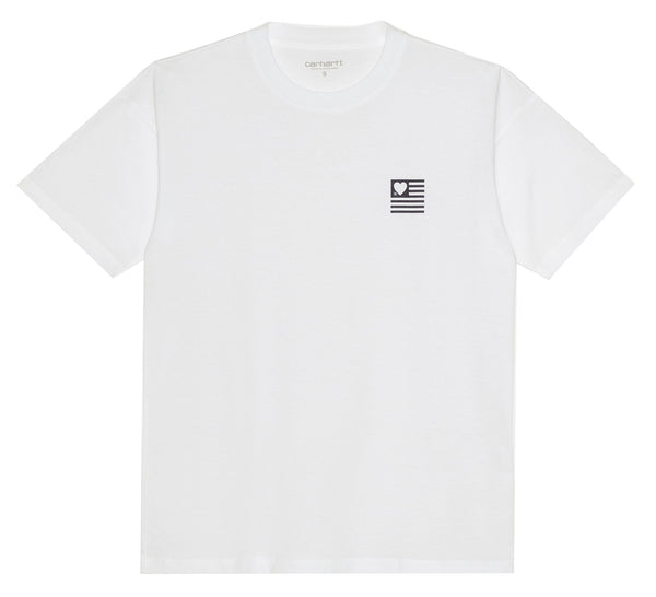 Carhartt WIP t-shirt W' S/S Hartt State white