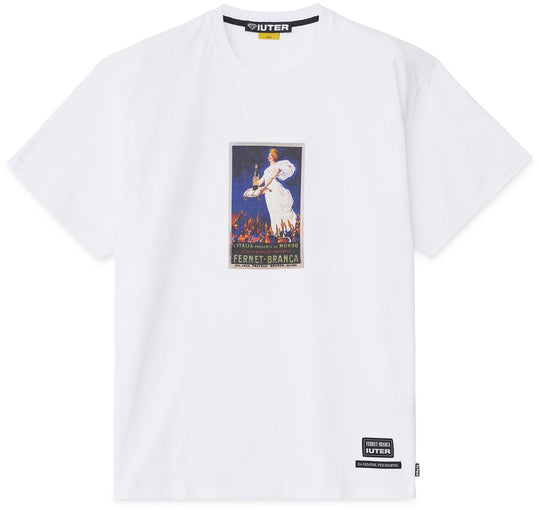  Iuter T-shirt Poster Tee White Uomo Bianco
