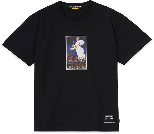  Iuter T-shirt Poster Tee Black Uomo Nero