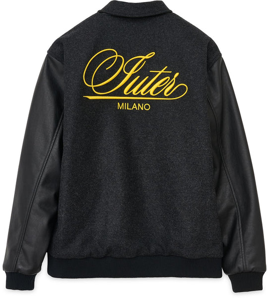  Iuter Giacca Family Varsity Jacket Black Uomo Nero