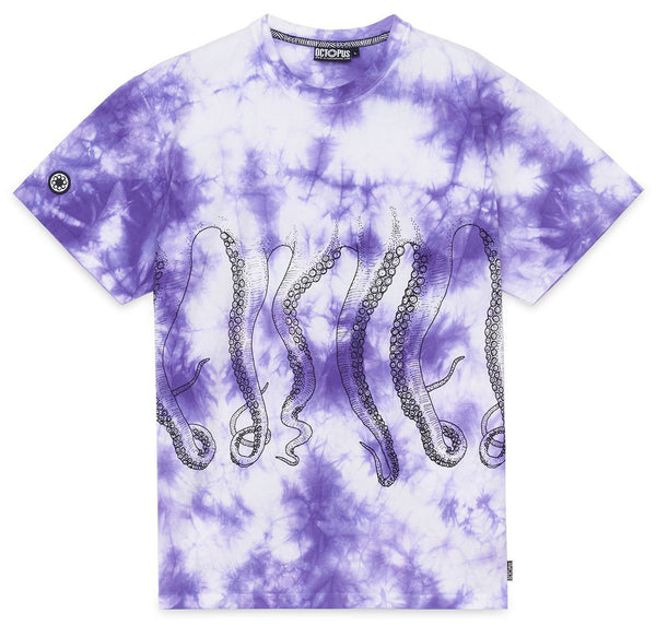 Octopus t-shirt Freak tee tie dye purple