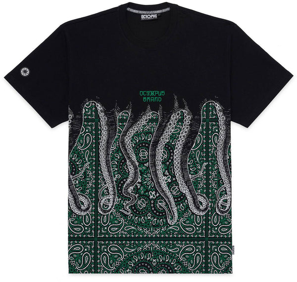 Octopus t-shirt Bandana tee black