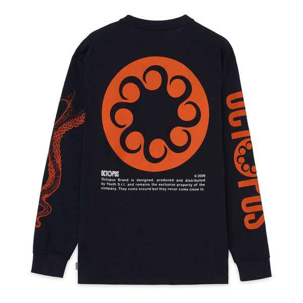 Octopus t-shirt Logo LS black