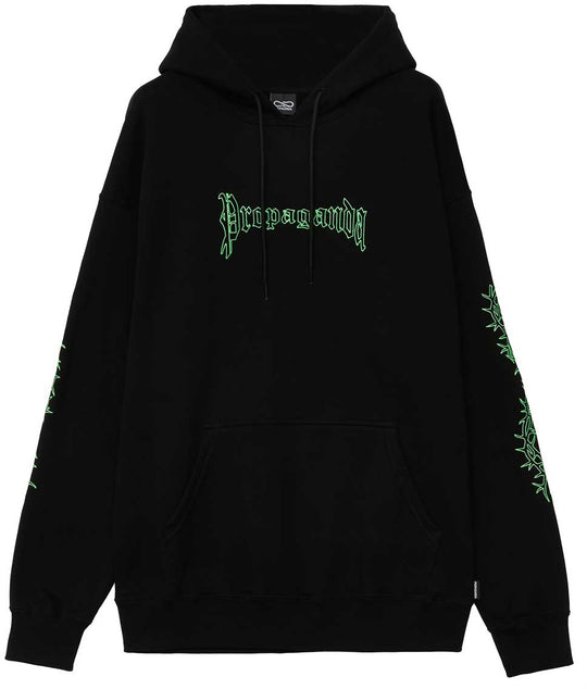  Propaganda Felpa Xv Carees Hoodie Black Uomo Nero