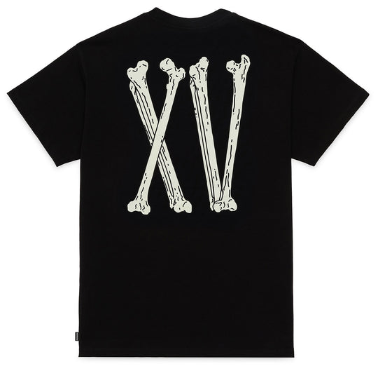  Propaganda T-shirt Xv Bones Tee Black Uomo Nero
