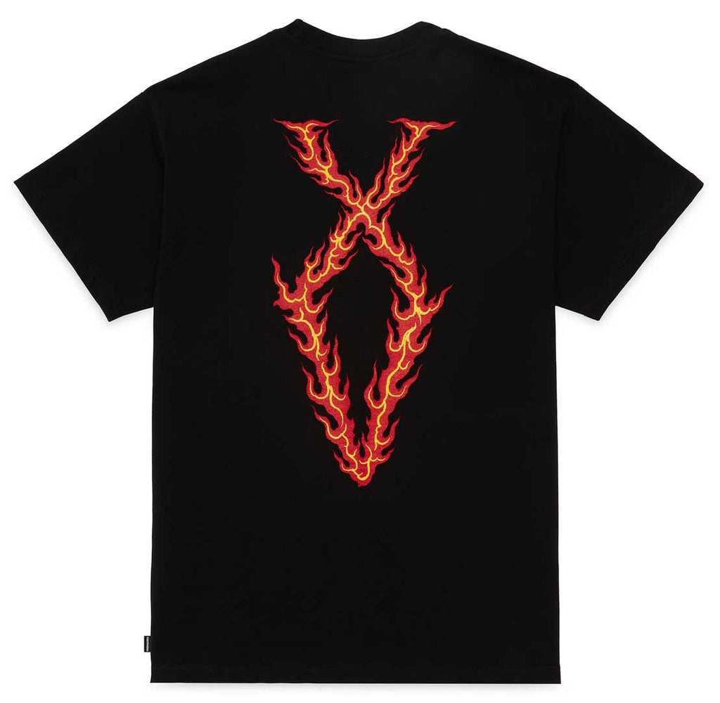 Propaganda T-shirt Xv Flame Black Uomo - 2
