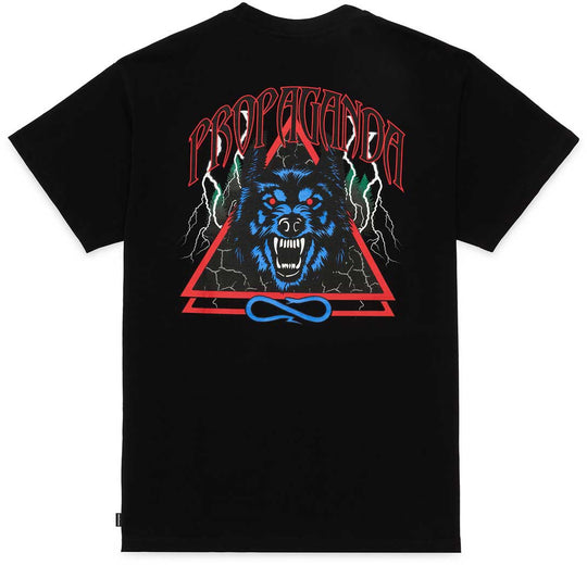  Propaganda T-shirt Wolf Tee Black Uomo Nero