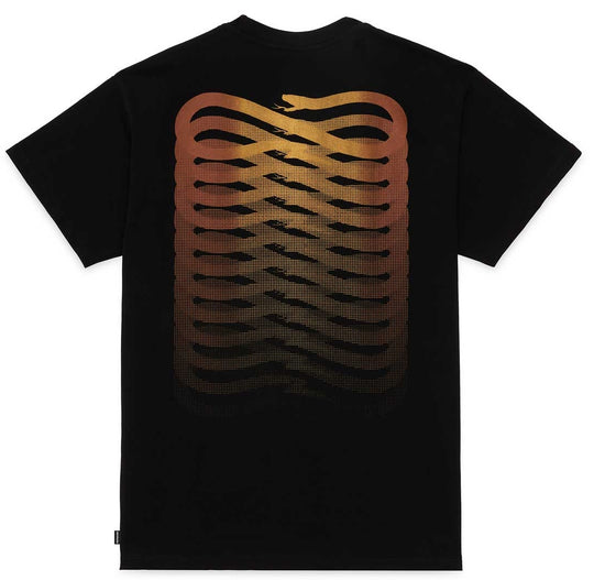  Propaganda T-shirt Ribs Metal Tee Black Gold Uomo Nero