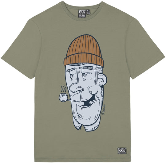  Picture T-shirt Pipe Tee Dusty Olive Uomo Verde