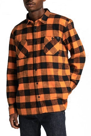  Edwin Camicia Labour Shirt Ls Seville Orange Uomo Arancione