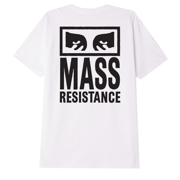 Obey t-shirt Mass Resistance Classic tee white