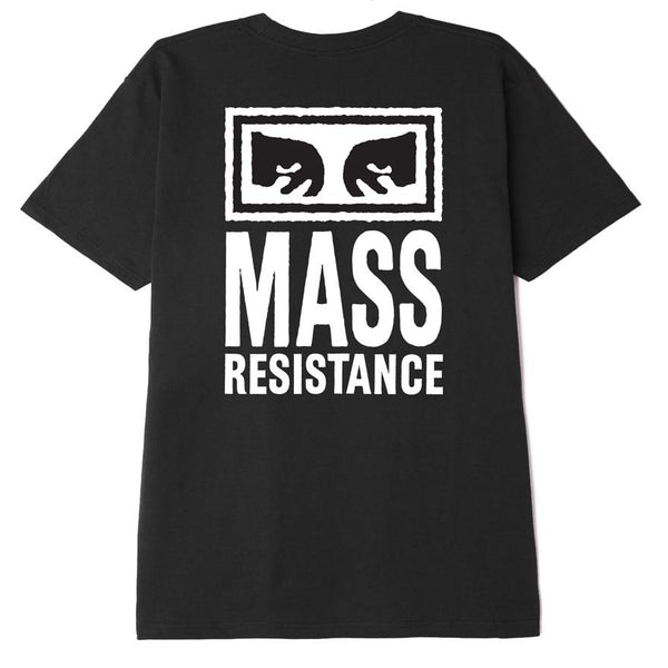 Obey t-shirt Mass Resistance Classic tee black